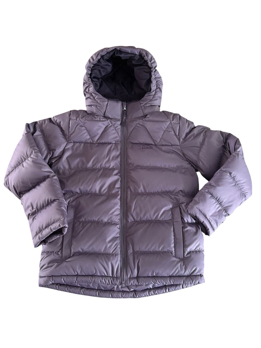 LL Bean Kids Down Jacket Medium 10-12 Waterproof Downtek Puffer